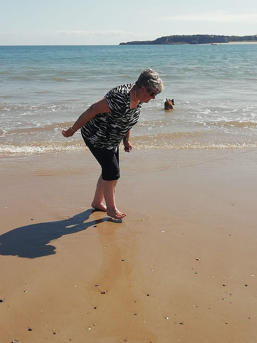 Toes in the sand