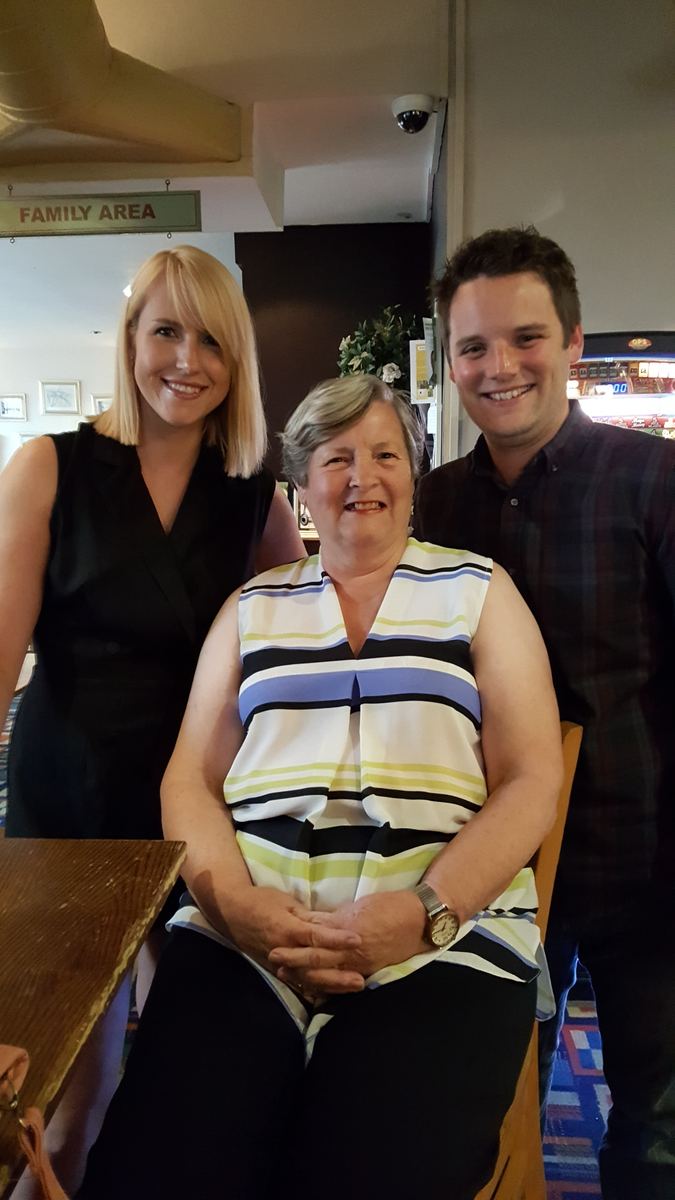 Out for a meal with the family