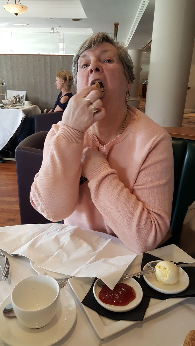 Enjoying a treat