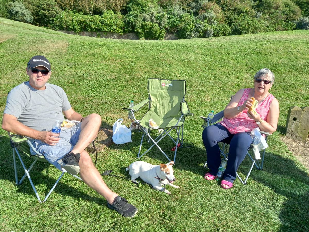 Relaxing in the sunshine