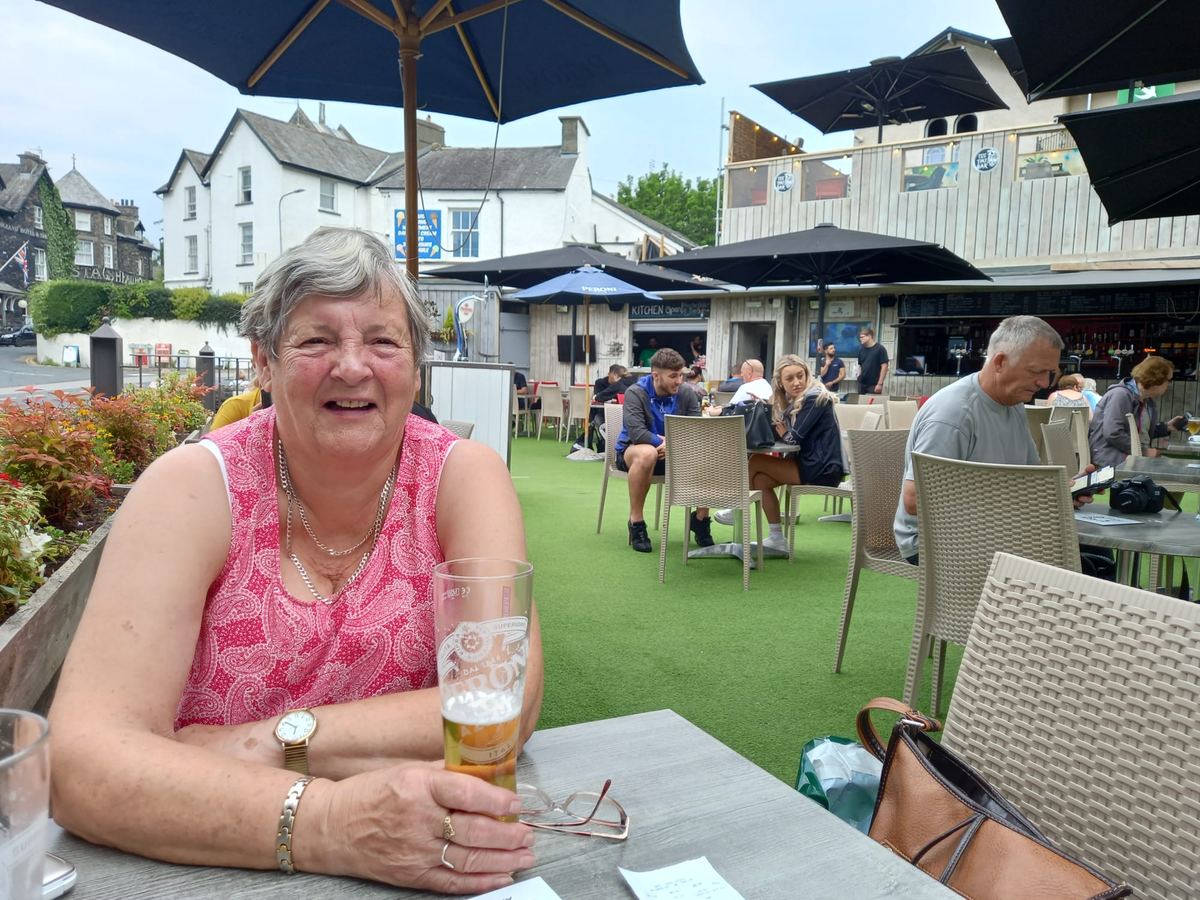 Sunshine and a cold drink