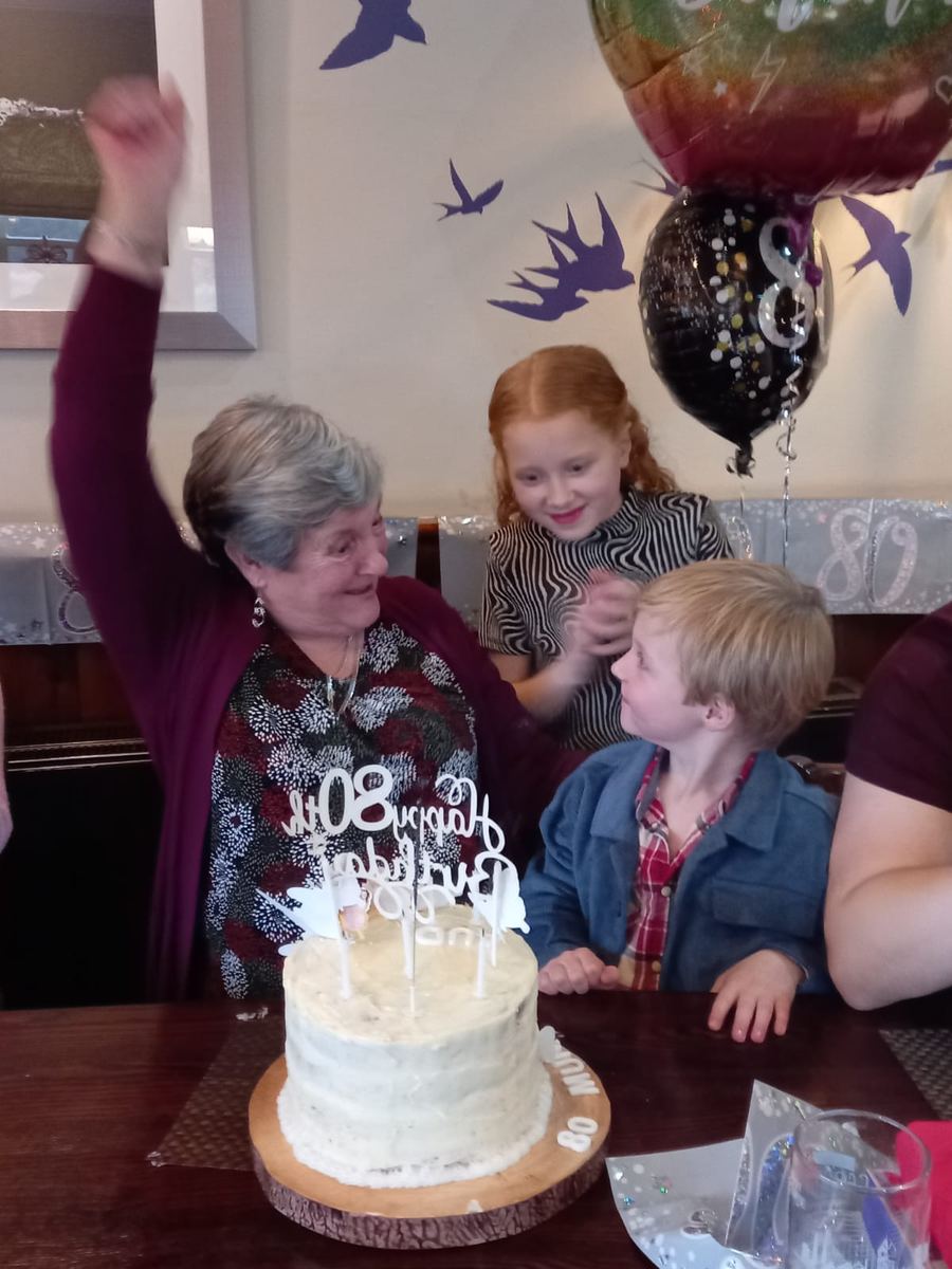 Eighty candles and lots of love