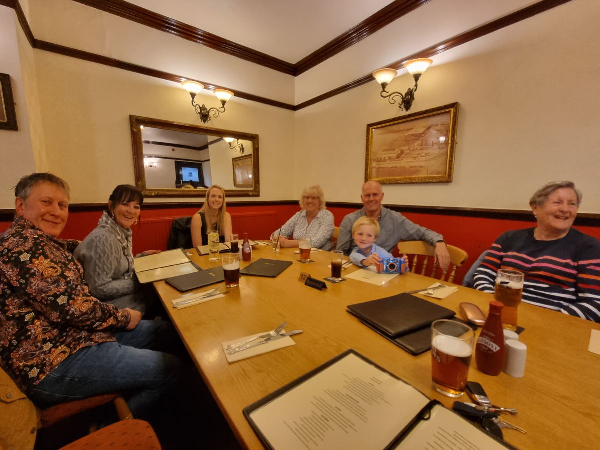 A meal out with everyone