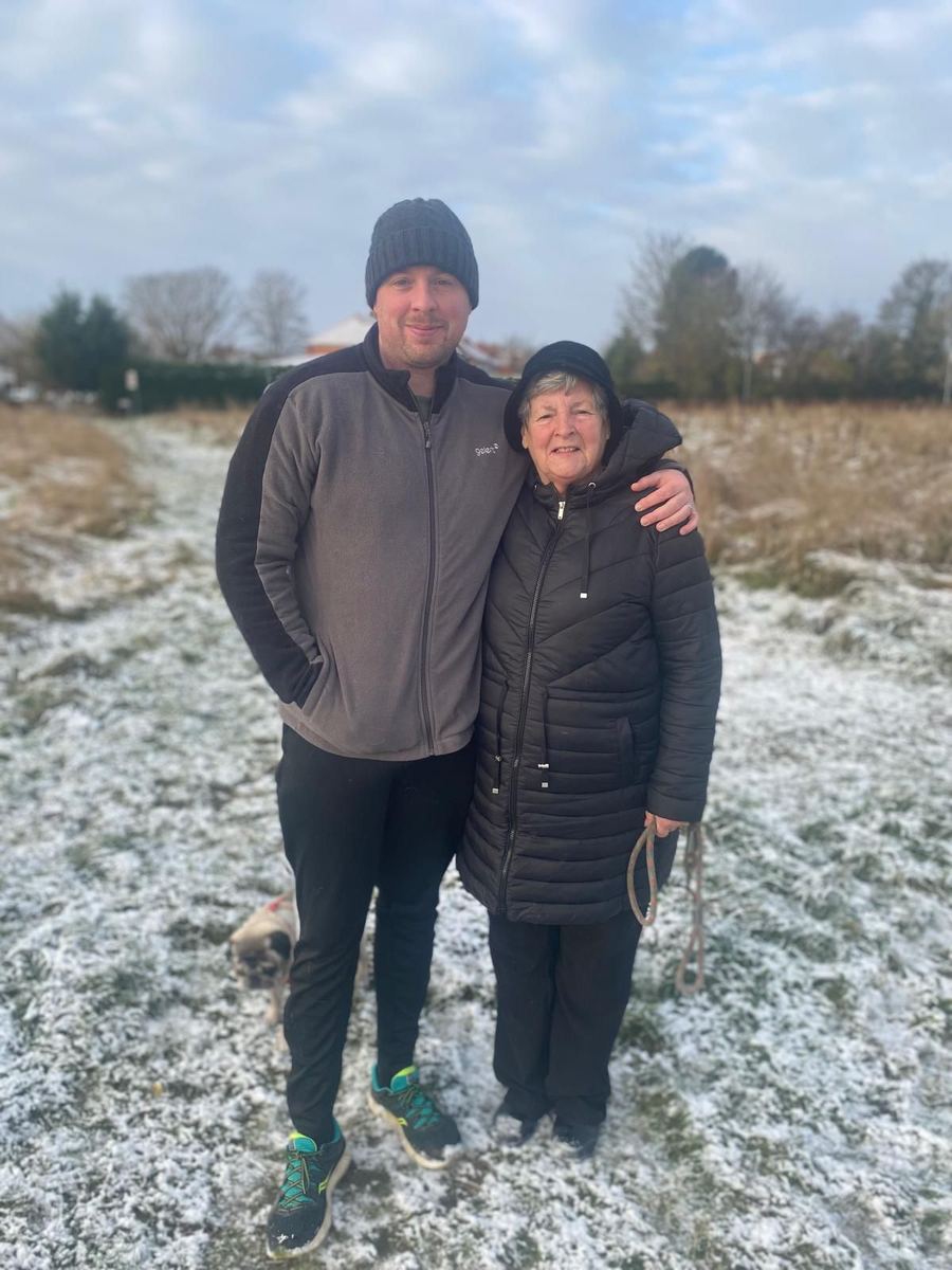 A frosty walk together