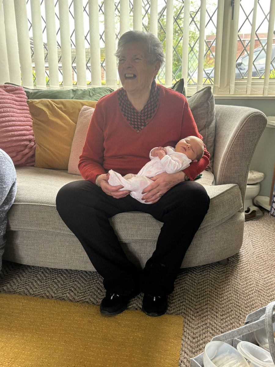 A newborn to hold