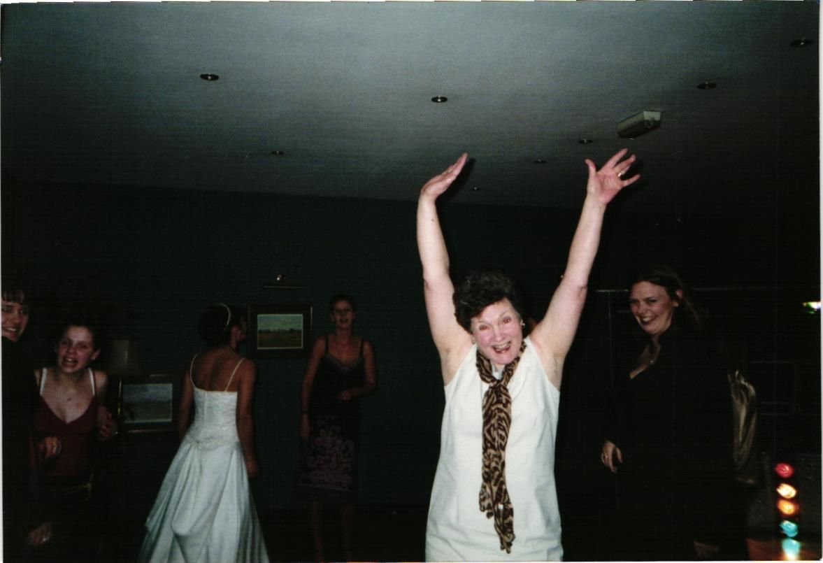 Dancing the night away, around 1999