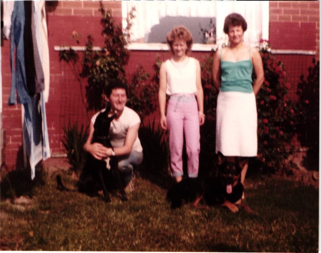 In the garden, around 1985