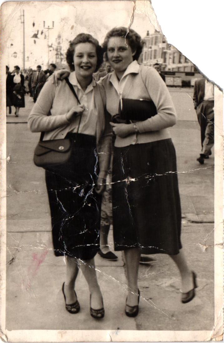 A seaside walk, around 1960