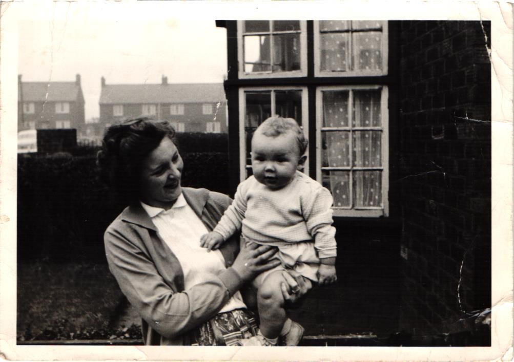 With a little one, around 1964