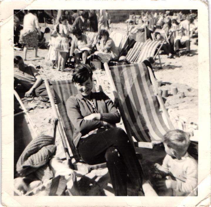 At the seaside, around 1965