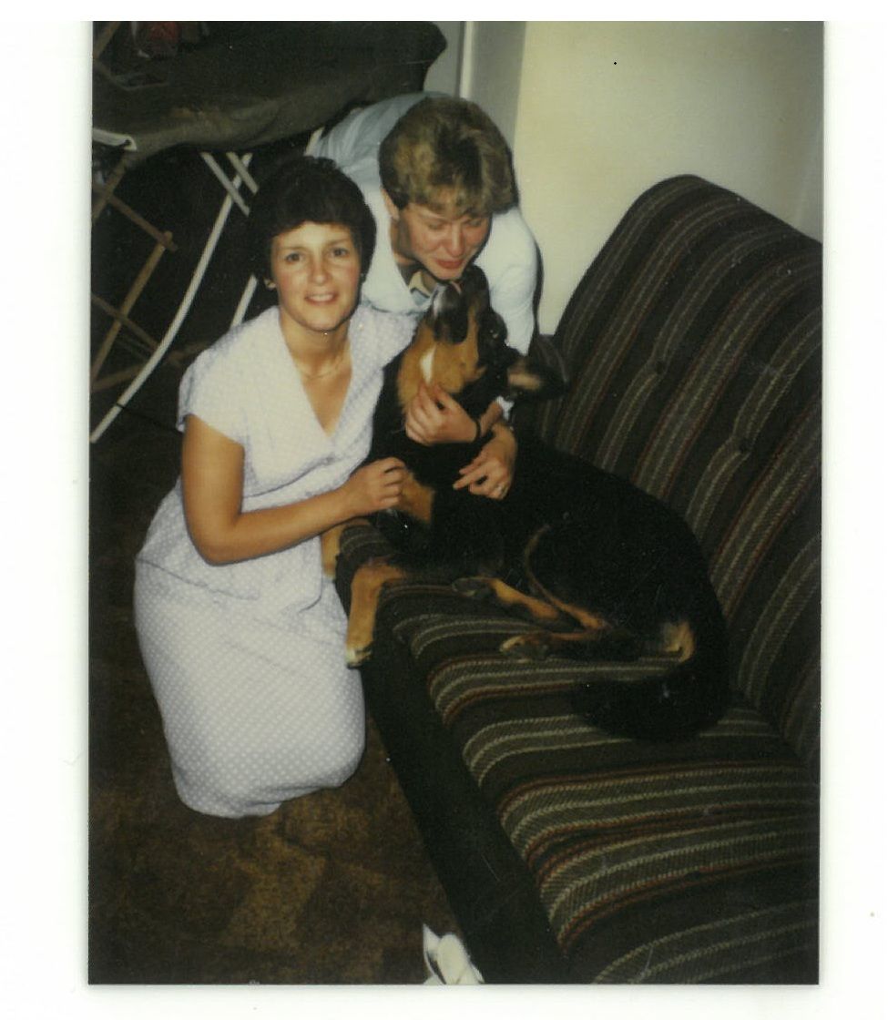 At home, around 1980